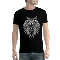 Owl Death Skulls Mens T-shirt XS-5XL