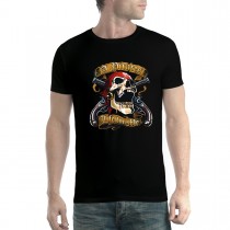 Pirate Skull Guns Mens T-shirt XS-5XL