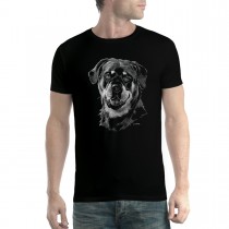 Rottweiler Dog Drawing Mens T-shirt XS-5XL