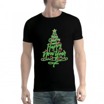 Christmas Tree Greetings Mens T-shirt XS-5XL