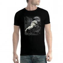 White Horse Wilderness Moonshine Men T-shirt XS-5XL