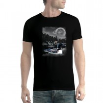 Loon Lake Swimming Men T-shirt XS-5XL New