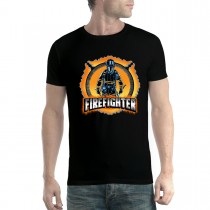 Firefighter Fire Brigade Fire Mask Mens T-shirt XS-5XL