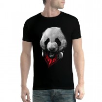 Panda Headphones Mens T-shirt XS-5XL