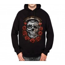 Dia De Muertos Roses Floral Skull Mens Hoodie S-3XL