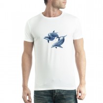 Three Dolphins Sea Men T-shirt XS-5XL New