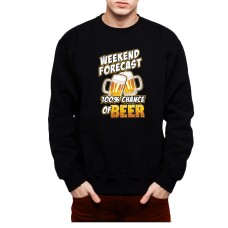 100% Chances of Beer Men Sweatshirt S-3XL New