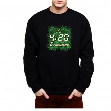Pot Weed Cannabis Marijuana Men Sweatshirt S-3XL