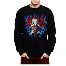 Crazy Clown Funny Men Sweatshirt S-3XL New