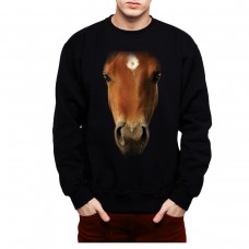 Horse Face Animals Men Sweatshirt S-3XL New