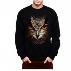 Owl Face Animals Men Sweatshirt S-3XL New