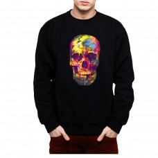 Painted Skull Funny Colourful Men Sweatshirt S-3XL New