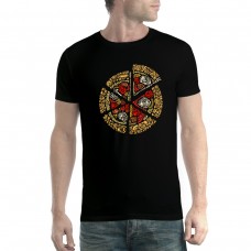 Pizza Slice Dough Cheese Mens T-shirt XS-5XL