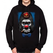 Gorilla Clown Face Funny Mens Hoodie S-3XL