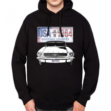 Ford Mustang Country Mens Hoodie S-3XL