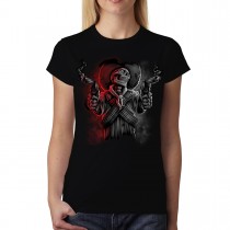 Skull Mafia Guns Women T-shirt M-3XL New