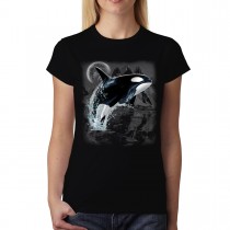 Killer Whale Wild Sea Animals Women T-shirt S-3XL New