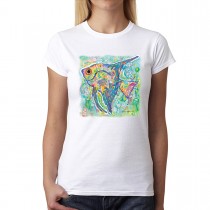Angelfish Cubism Women T-shirt XS-3XL