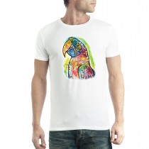 Macaw Parrot Cubism Men T-shirt XS-5XL