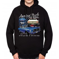 Ford Mustang 1967 Classic Car Mens Hoodie S-3XL