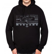 Ford Mustang Grille Mens Hoodie S-3XL
