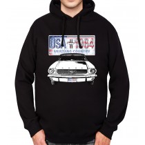 Ford Mustang Country Mens Hoodie S-3XL