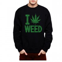 Weed Heart Marijuana Men Sweatshirt S-3Xl