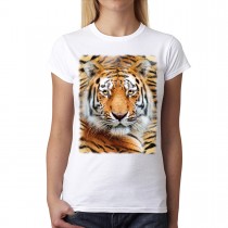 Tiger Wild Eyes Animals Women T-shirt M-3XL New
