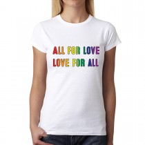 Love Rainbow LGBT Womens T-shirt XS-3XL