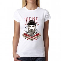 Hipster Hat Beard Home Womens T-shirt XS-3XL