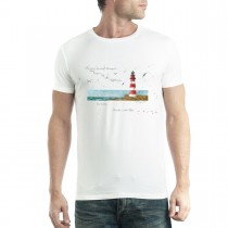 Lighthouse Sea View Men T-shirt XS-5XL New