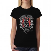 Owl Black Wings Womens T-shirt XS-3XL
