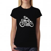 Motorbike Racer Classic Womens T-shirt XS-3XL