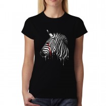Zebra Crying Blood Womens T-shirt XS-3XL