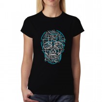 Electric Skull Voltage Womens T-shirt XS-3XL