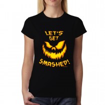 Halloween Pumpkin Jack-o'-lantern Womens T-shirt XS-3XL