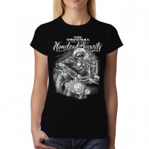 Skeleton Rider Motorbike Womens T-shirt M-3XL