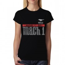 Ford Mustang Mach 1 Logo Womens T-shirt S-3XL