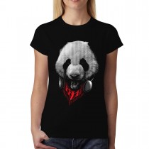 Panda Headphones Womens T-shirt XS-3XL