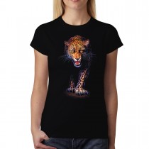Leopard Panthera Womens T-shirt XS-3XL