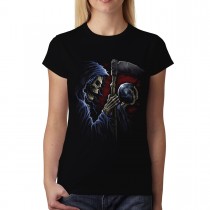 Reaper Scythe Sphere Womens T-shirt XS-3XL