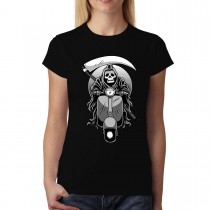 Reaper Scooter Death Scythe Womens T-shirt XS-3XL