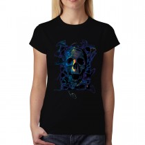 Human Skull Womens T-shirt XS-3XL