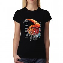 Basketball Slam Dunk Womens T-shirt XS-3XL