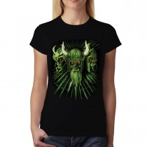 Vikings Skulls Womens T-shirt M-3XL
