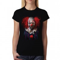 Zombie Clown Jester Womens T-shirt XS-3XL