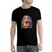 Basset Dachshund Dog Colourful Men T-shirt XS-5XL