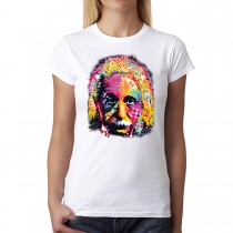 Albert Einstein Cubism Women T-shirt XS-2XL New
