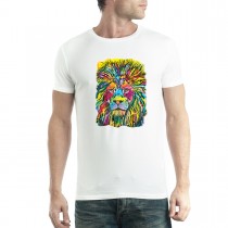 Lion Cubism Animals Men T-shirt XS-5XL