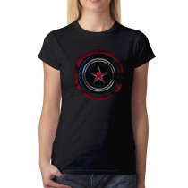 Shield Battle War Women T-shirt XS-3XL